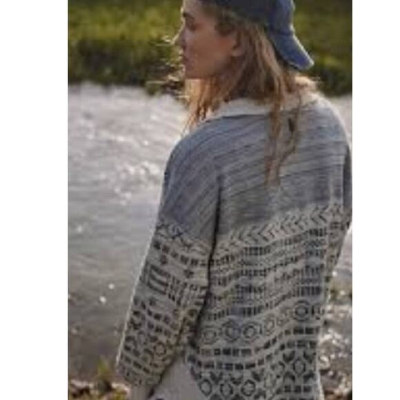 New Free People Hole In One Half Zip Pullover Sweater FP MOVEMENT $168 SMALL - Picture 4 of 8